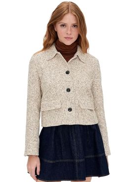 Madewell Tweed Shirt Collar Jacket