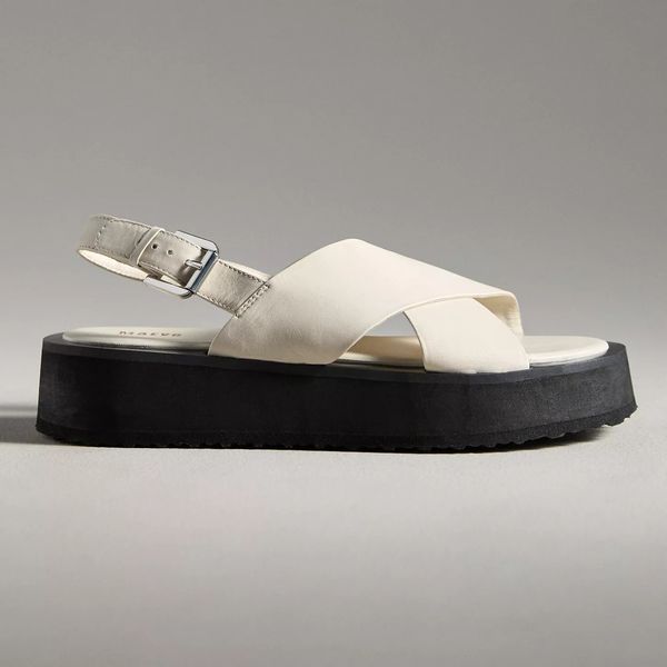Maeve Cross-Strap Platform Sandals