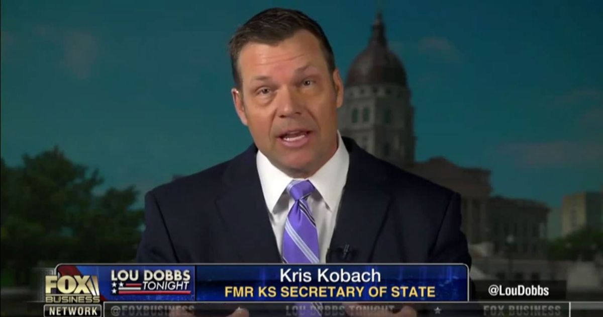 Kobach on Fox Business Network Put immigrants in a camp