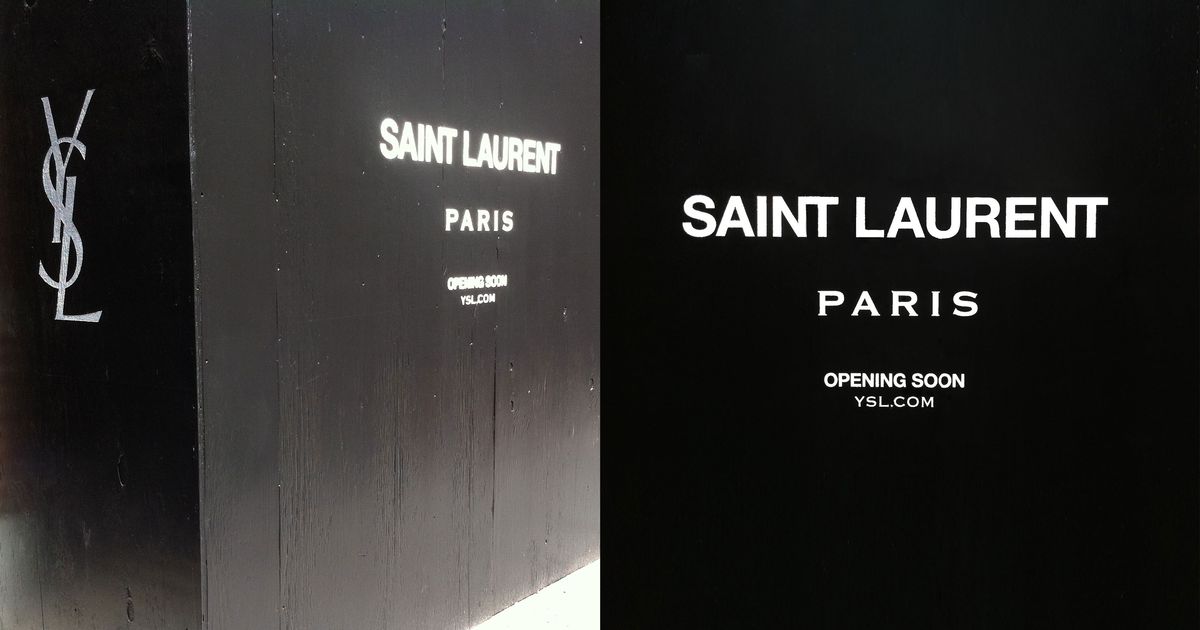 Tbh I love the revert to the old logo #ysl #fashion #business