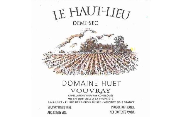 Domaine Huet Vouvray Demi-Sec Haut Lieu 2016