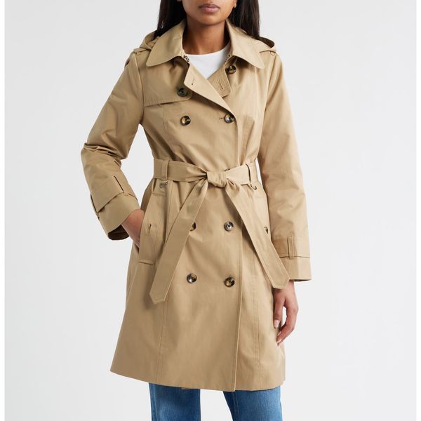 London Fog Double-Breasted Trench Coat