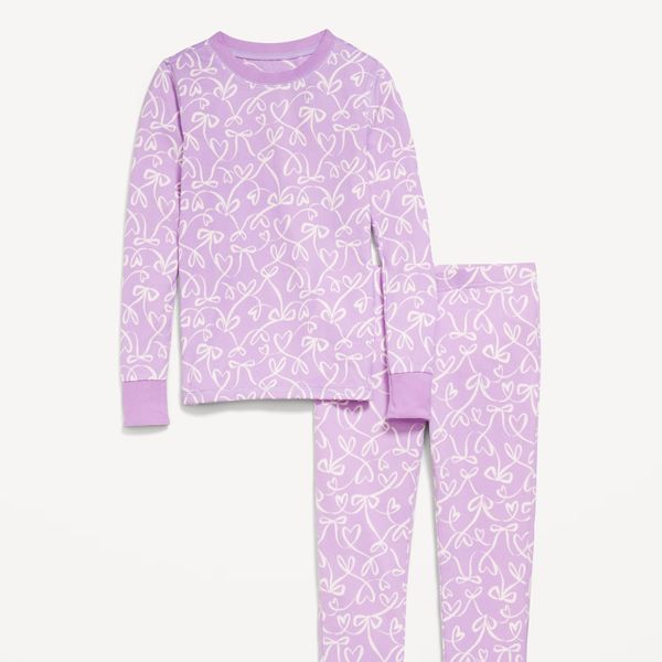 Old Navy Printed Snug-Fit Graphic Pajama Set for Girls