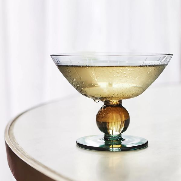 Anthropologie Maude Coupe Glasses - Set of 4