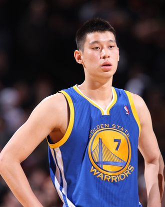 PORTLAND, OR - APRIL 5: Jeremy Lin #7 of the Golden State Warriors looks on during the game against the Portland Trail Blazers on April 5, 2011 at the Rose Garden Arena in Portland, Oregon. NOTE TO USER: User expressly acknowledges and agrees that, by downloading and or using this photograph, User is consenting to the terms and conditions of the Getty Images License Agreement. Mandatory Copyright Notice: Copyright 2011 NBAE (Photo by Sam Forencich/NBAE via Getty Images)