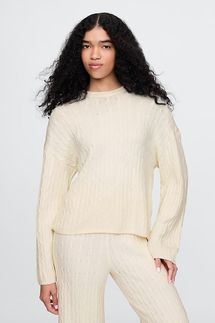 Gap CashSoft Cable-Knit Sweater