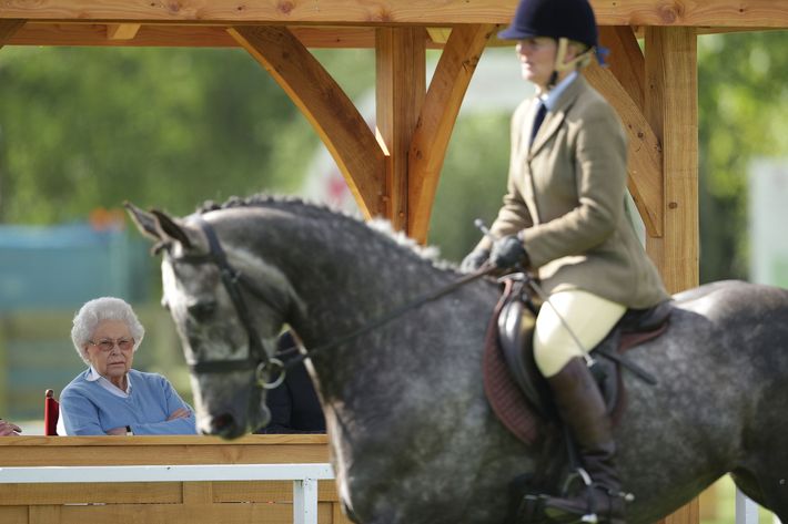 Queen Elizabeth at the Royal Windsor Horse Show.
