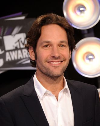 LOS ANGELES, CA - AUGUST 28: Actor Paul Rudd arrives at the 2011 MTV Video Music Awards at Nokia Theatre L.A. LIVE on August 28, 2011 in Los Angeles, California. (Photo by Jason Merritt/Getty Images)