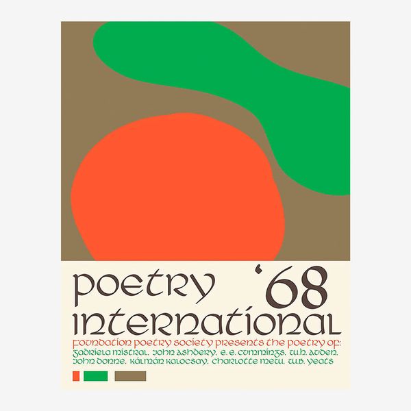 Poetry International 1968 poster