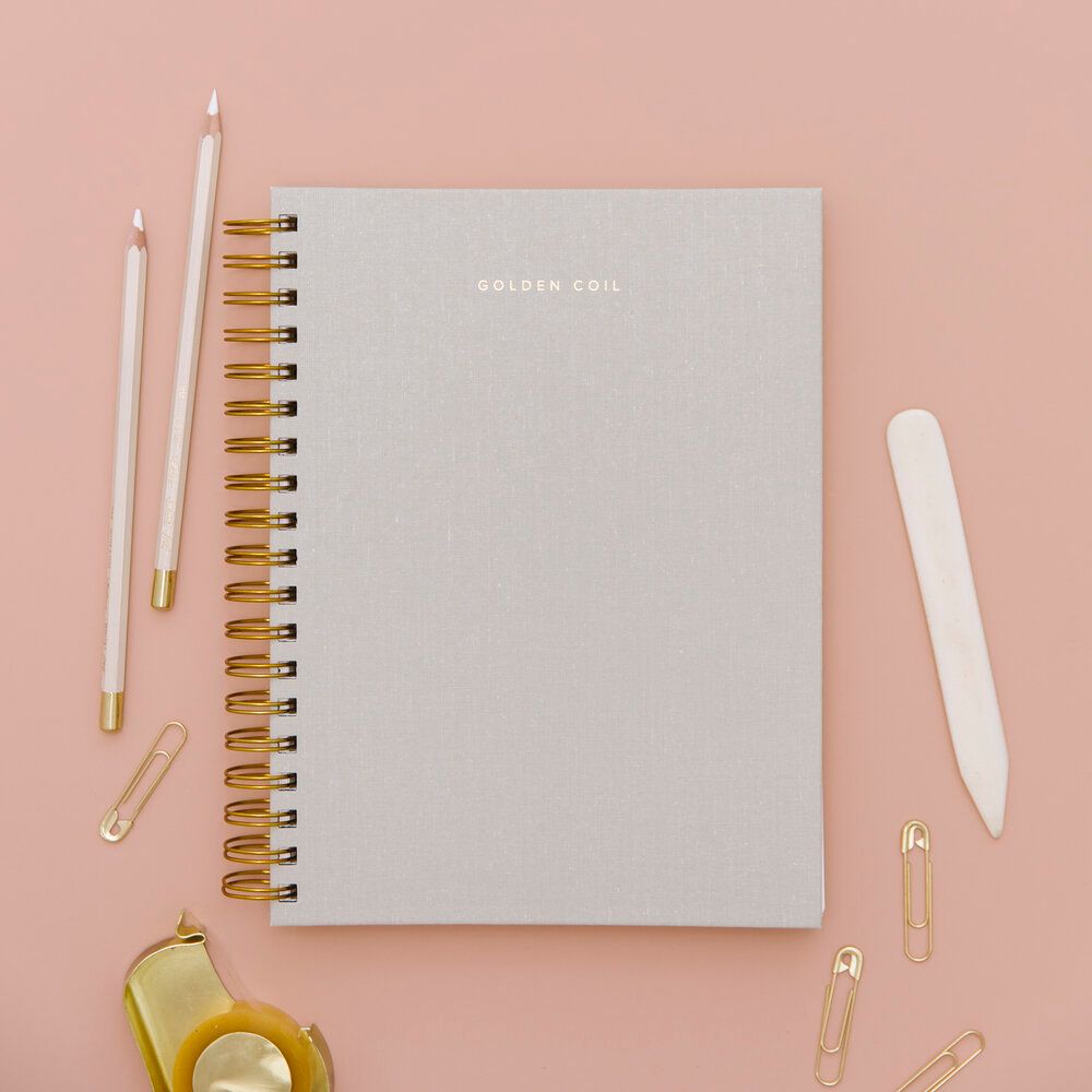 Elegant Notebook A5 A6 Calendar Work Planner Spiral Weekly Agenda Bullet Journal 