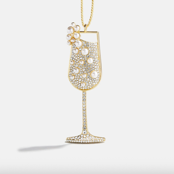 BaubleBar Bubbly and Bright Champagne Ornament