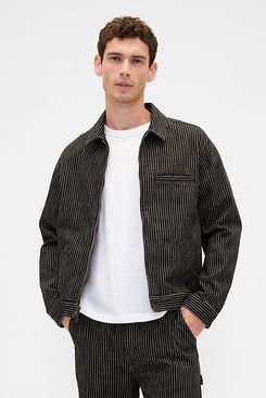 Gap × Disney Tim Burton’s The Nightmare Before Christmas Stripe Denim Jacket