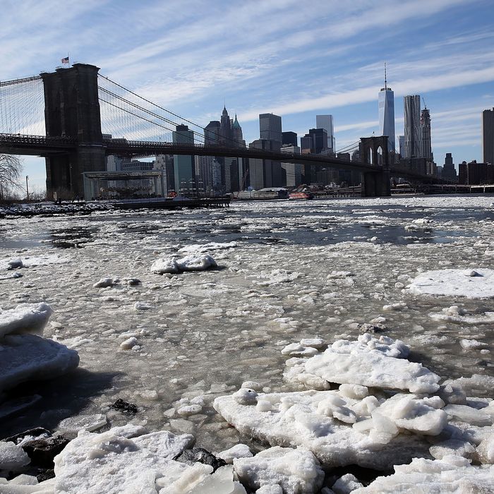 Winter Has Claimed The Brooklyn Bridge Flags