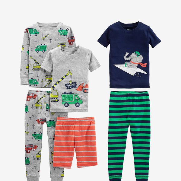Simple Joys by Carter's Babies’ 6-Piece Snug-Fit Cotton Pajama Set