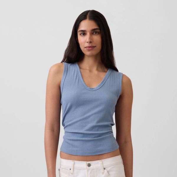 Gap Modern Variegated Rib Tank Top