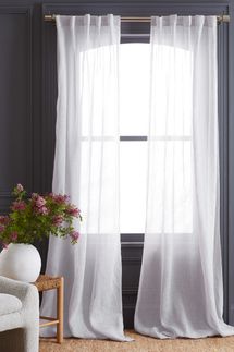 Quince European Linen Sheer Curtain Set