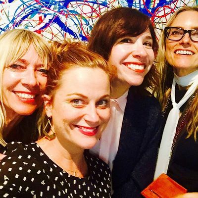 Kim Gordon, Amy Poehler, Carrie Brownstein, and Aimee Mann.