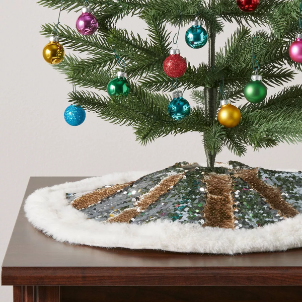 Wondershop Reversible Sequined Mini Christmas Tree Skirt
