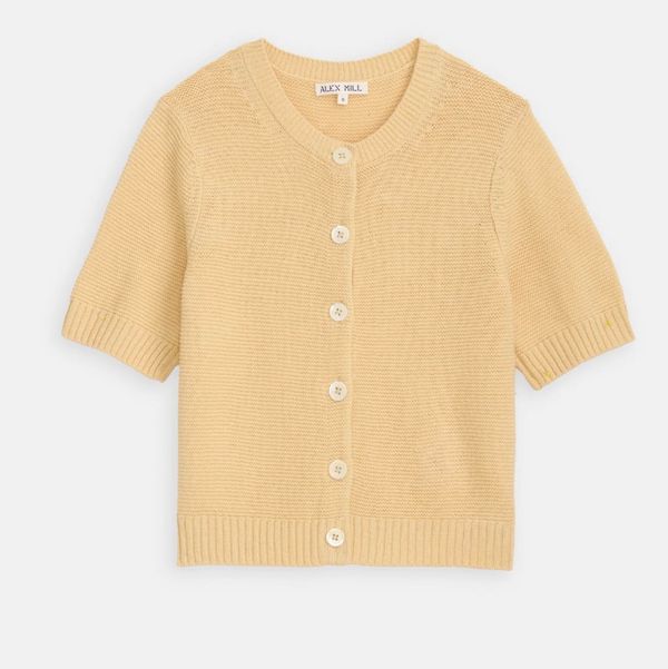 Alex Mill Elle Cardigan In Linen Cotton