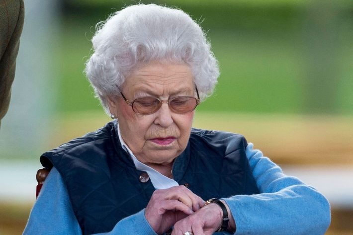 Queen Elizabeth at the Royal Windsor Horse Show.