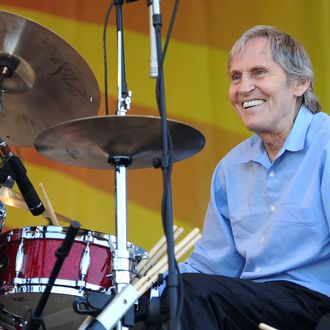Singer/Songwriter Levon Helm (Levon Helm Band) performs at the 2010 New Orleans Jazz & Heritage Festival