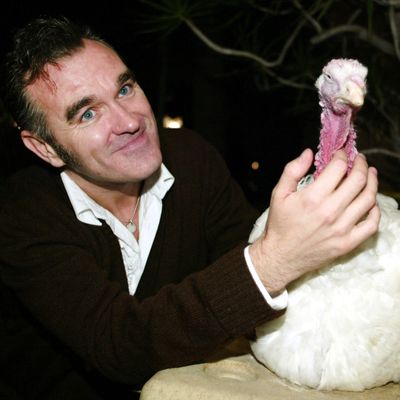 Morrissey with one of his biggest fans.