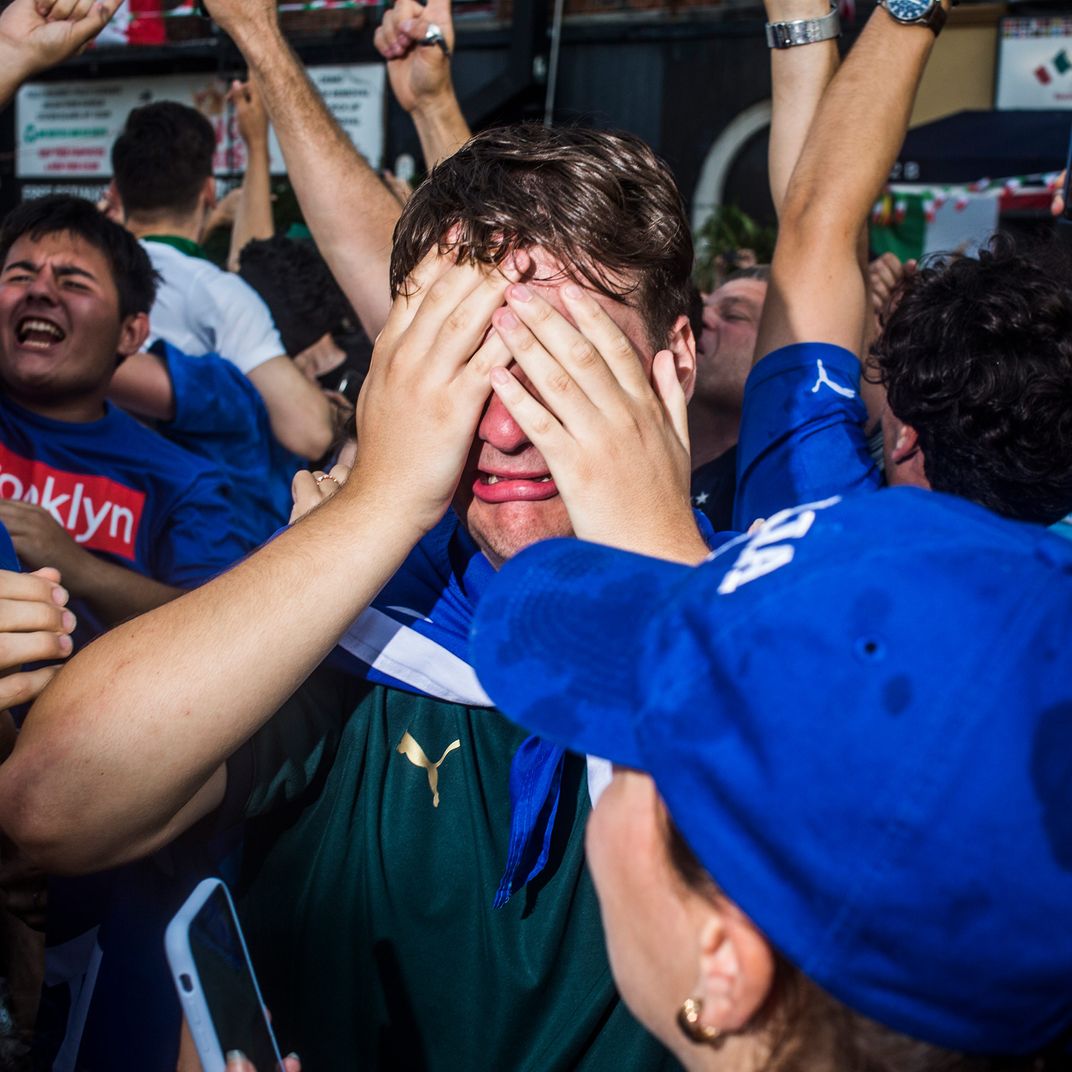 Brooklyn Italians flood street after Euro Cup win