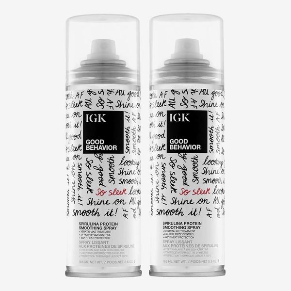 IGK Good Behavior Spirulina Protein Smoothing Spray - 2 Pack