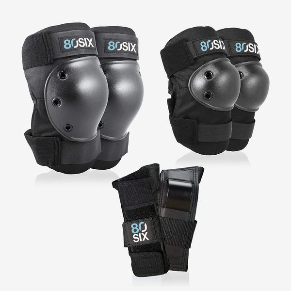 80Six Pad Set with Wristguards, Elbow Pads, and Knee Pads for Kids