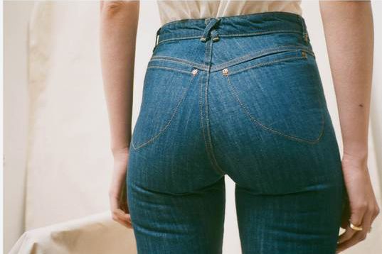 Judi Rosen 100% Cotton Indigo Denim Straight Leg Jeans