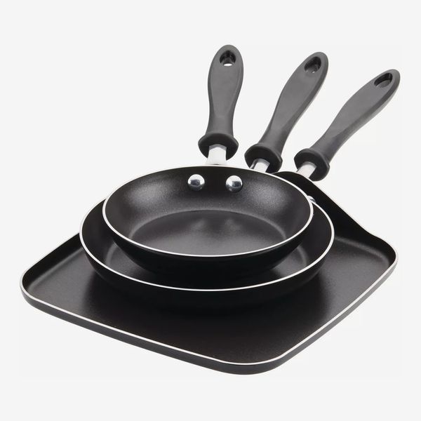 Farberware 3pc Nonstick Aluminum Reliance Skillet and Griddle Cookware Set