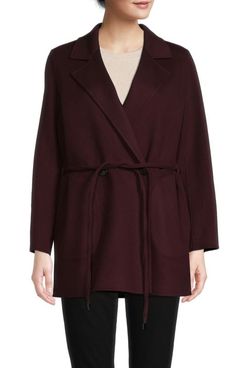 Theory Clairene Wool & Cashmere Belted Coat