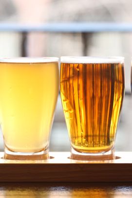 Blue Point Toasted, Black Duck Porter, Checkered Cab Blond Ale, Brooklyn Weiss