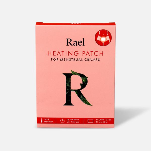 Rael Heating Patch for Menstrual Cramps, 3ct