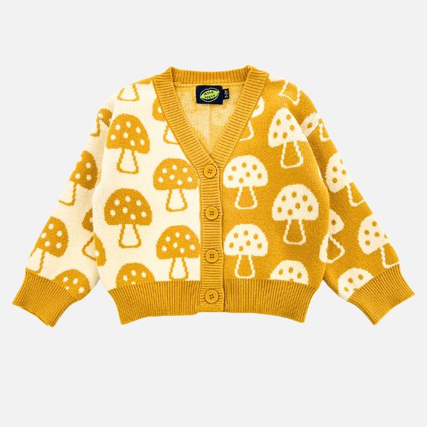 Milk Teeth Shroom Cardigan