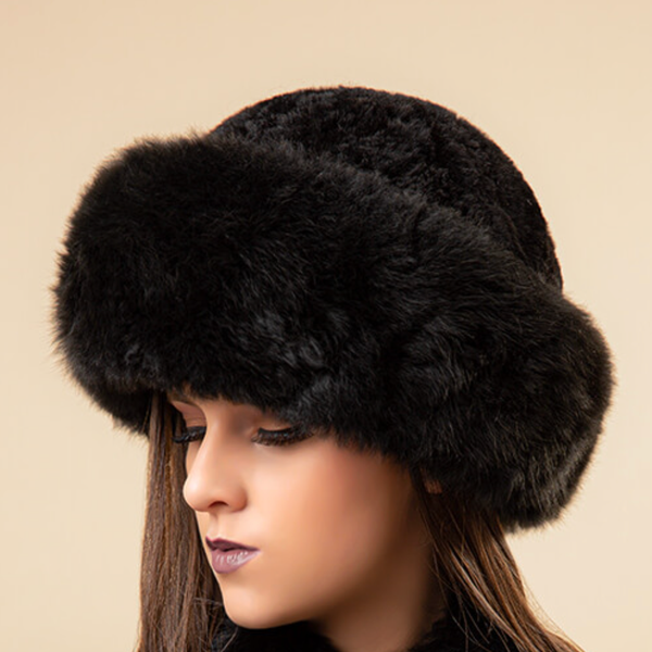 Classic Alpaca PREMIUM Baby Alpaca Fur Hat, Brown