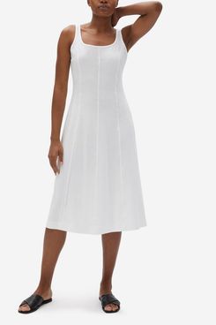 Everlane The Luxe Cotton Seamed Tank Dress