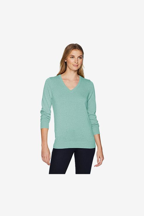 Corriee Womens Pullover Sweater Loose V-Neck Jumper Coat Tops Sweatshirt