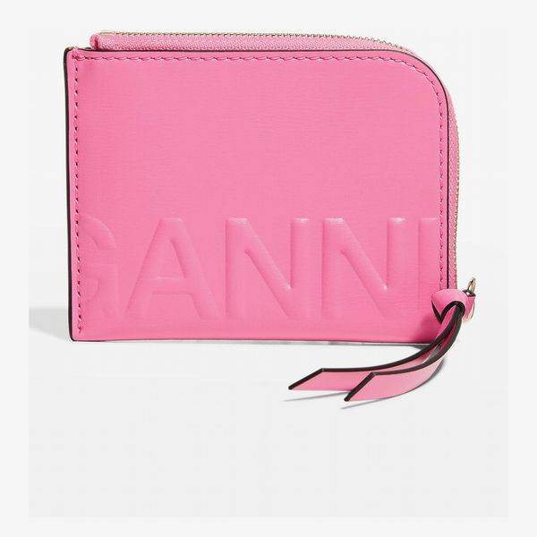 Ganni Banner Recycled Leather Wallet