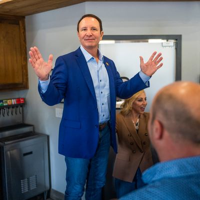 Jeff Landry, the Republican attorney general for Louisiana and now the state’s governor-elect, at a campaign event in Monroe, La. on Oct. 11, 2023. (Emily Kask/The New York Times)