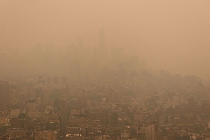 Canadian Wildfires Cover New York City in Smoke Again