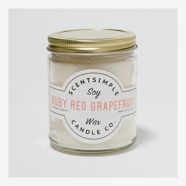 ScentSimple Ruby Red Grapefruit Scented Soy Wax Candle
