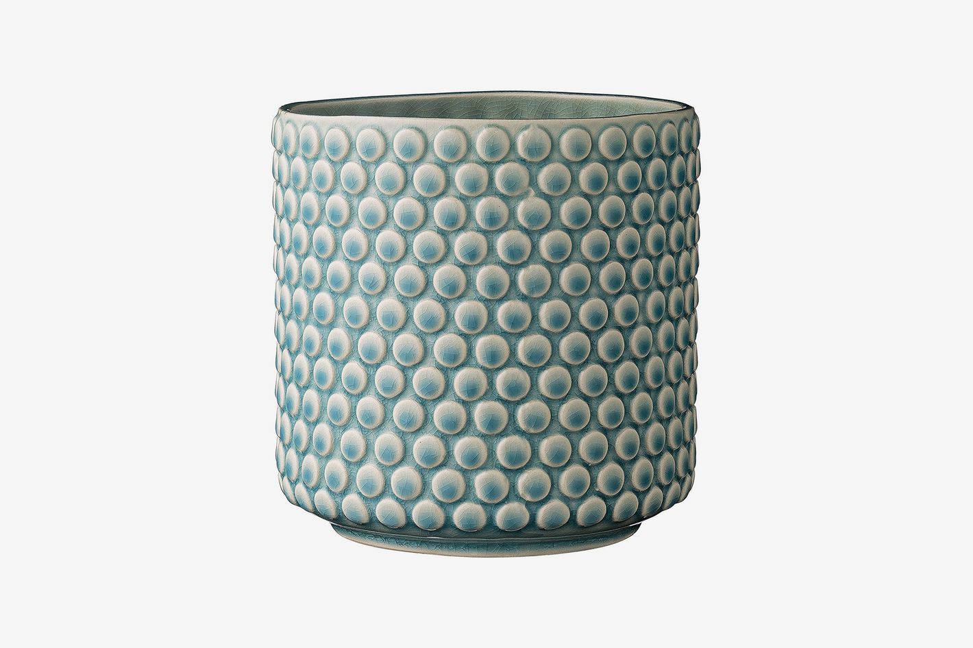 Cachepot Cover Pot Teal and Terracotta Geometric Ceramic Planter