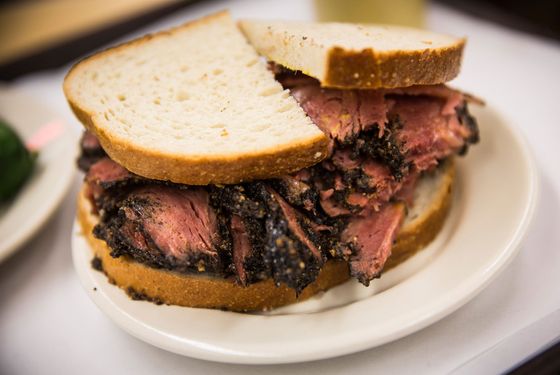 Pastrami on rye at Katz's, a paragon of the form.