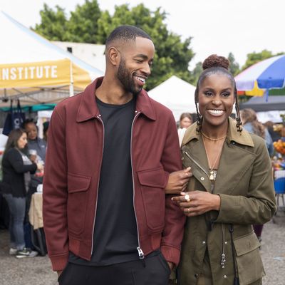 Jay Ellis and Issa Rae in Insecure.