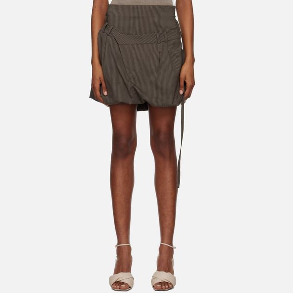 Ottolinger Brown Draped Suit Miniskirt