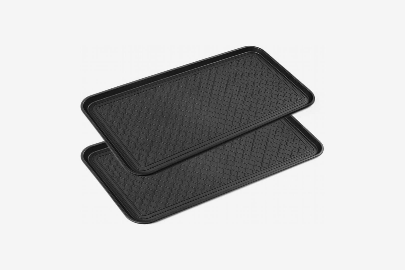 Shoe and Boot Trays (Set of 2) - 29x14.6 Rubber Boot Tray Indoors