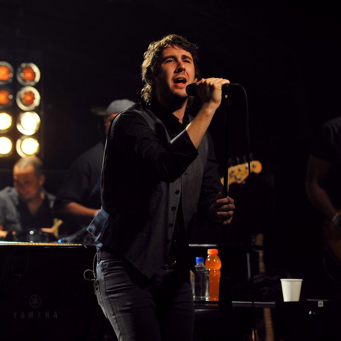 Recording artist Josh Groban performs for iHeartRadio live at iHeartRadio Theater on February 11, 2013 in New York City. 