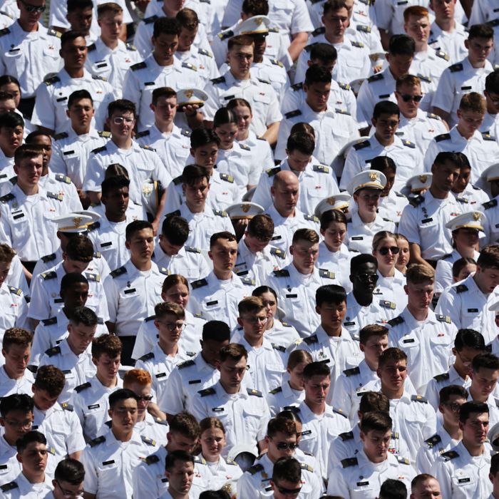 West Point cadets at the military academy’s 2024 graduation ceremony.