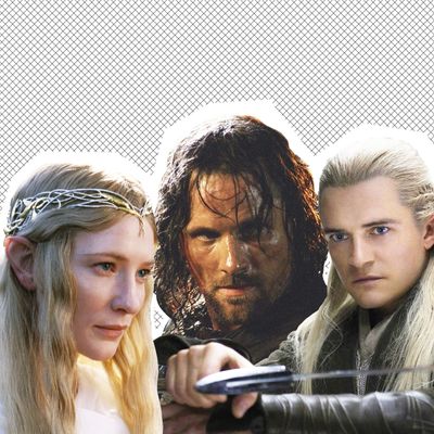 Galadriel, Aragorn, and Legolas.